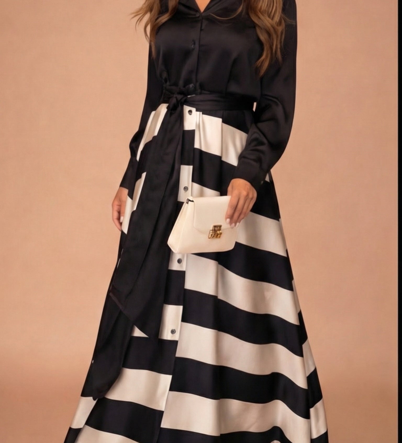 Markéta - Elegantní šaty s mašlí