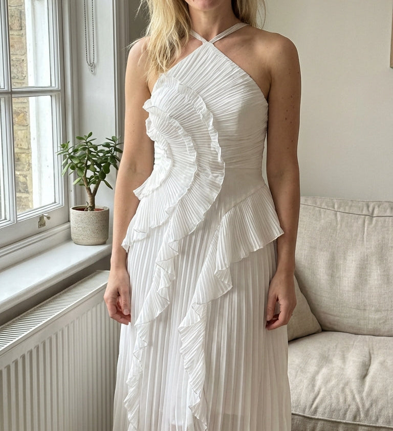 Andrea - Dlouhé plisované šaty