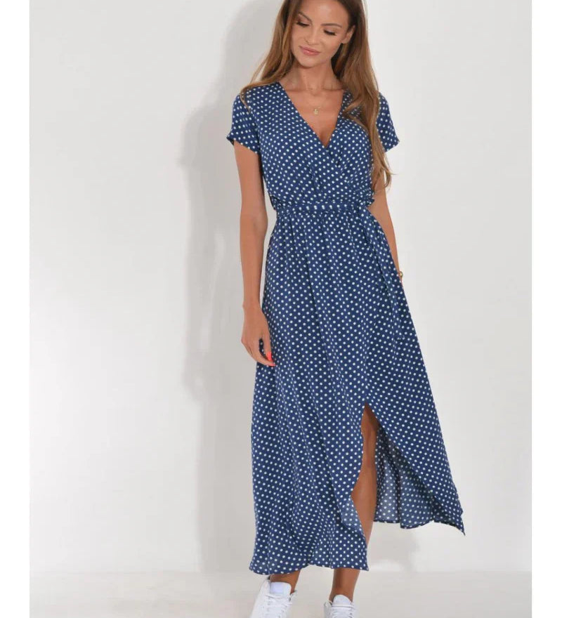 Vlasta - Elegantní šaty s výstřihem do V a tvarujícím střihem